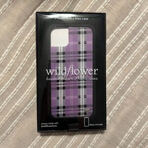 Wildflower Lavender Checkered iPhone 11 Pro Max Case
